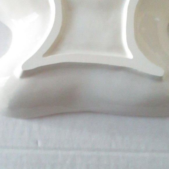 Home Accents Red Scarf Snowman Star Snowflakes Christmas Ceramic Platter Plate - Picture 9 of 12